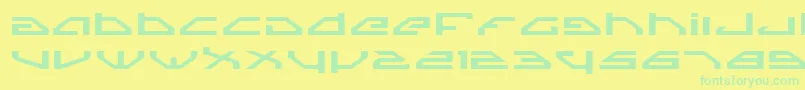 SpylordExpanded Font – Green Fonts on Yellow Background