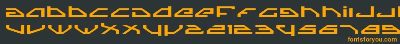 SpylordExpanded Font – Orange Fonts on Black Background