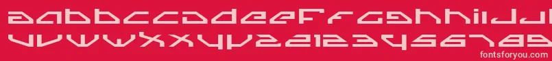 SpylordExpanded Font – Pink Fonts on Red Background