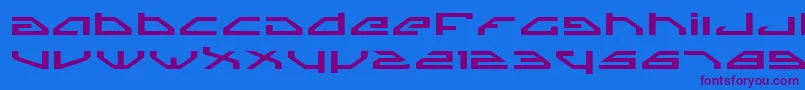 SpylordExpanded Font – Purple Fonts on Blue Background