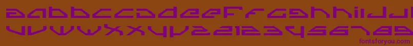 SpylordExpanded Font – Purple Fonts on Brown Background