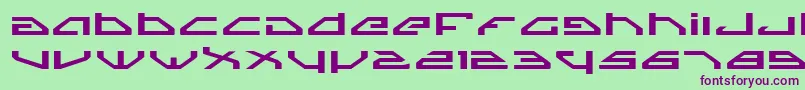 SpylordExpanded Font – Purple Fonts on Green Background