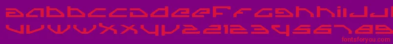 SpylordExpanded Font – Red Fonts on Purple Background