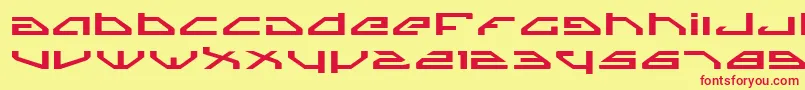 SpylordExpanded Font – Red Fonts on Yellow Background