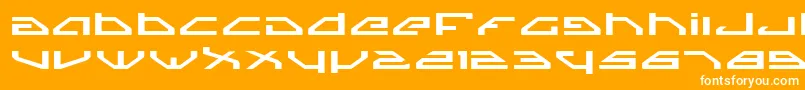 SpylordExpanded Font – White Fonts on Orange Background