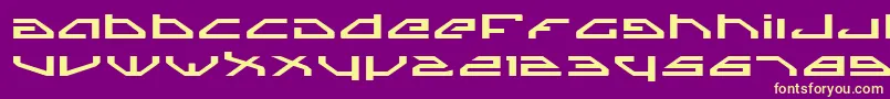 SpylordExpanded Font – Yellow Fonts on Purple Background