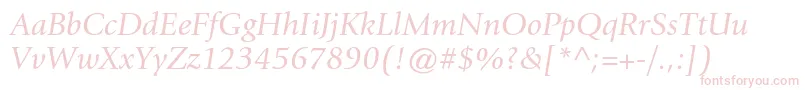 GiovannistdBookitalic Font – Pink Fonts