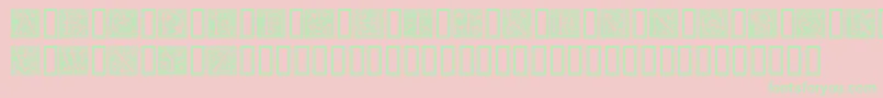 Шрифт GoudyInitialen – зелёные шрифты на розовом фоне
