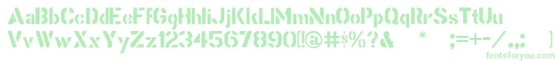 Stencilgothic Font – Green Fonts