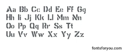 Stencilgothic-fontti