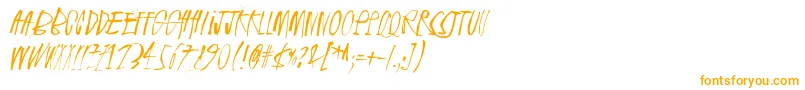 Rhinoceros2 Font – Orange Fonts on White Background