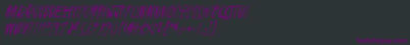 Rhinoceros2 Font – Purple Fonts on Black Background