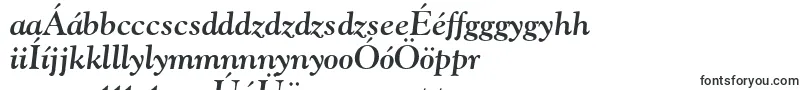 GoudyBoldItalicOldStyleFigures-fontti – unkarilaiset fontit