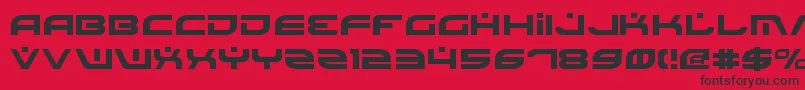 Battlefield Font – Black Fonts on Red Background