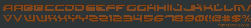 Battlefield-Schriftart – Braune Schriften auf schwarzem Hintergrund