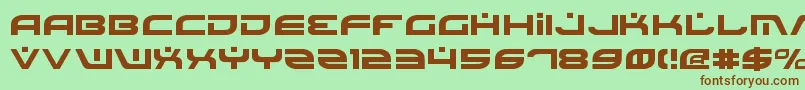 Battlefield Font – Brown Fonts on Green Background