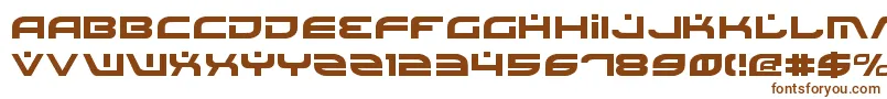 Шрифт Battlefield – коричневые шрифты на белом фоне