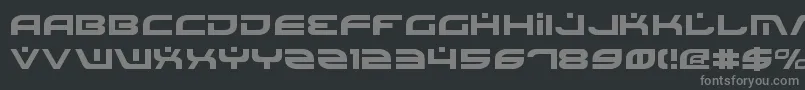 Battlefield Font – Gray Fonts on Black Background