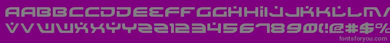 フォントBattlefield – 紫の背景に灰色の文字