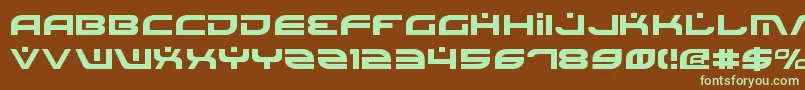 Шрифт Battlefield – зелёные шрифты на коричневом фоне