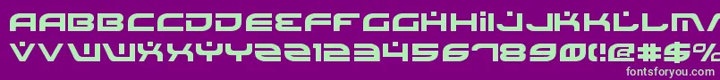 Battlefield Font – Green Fonts on Purple Background