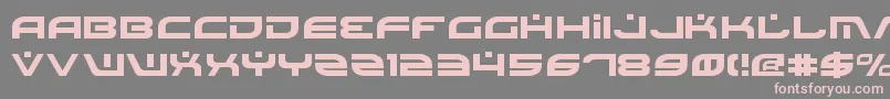 フォントBattlefield – 灰色の背景にピンクのフォント
