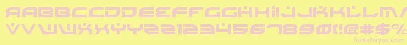 Battlefield Font – Pink Fonts on Yellow Background