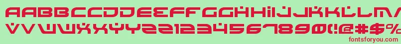 Battlefield-Schriftart – Rote Schriften auf grünem Hintergrund