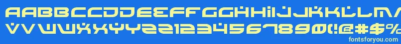 Battlefield Font – Yellow Fonts on Blue Background