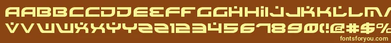 Battlefield Font – Yellow Fonts on Brown Background