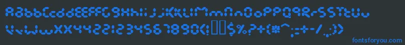 EndlessshowroomBlack Font – Blue Fonts on Black Background