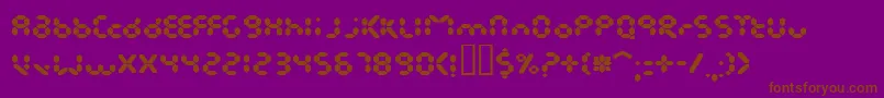 EndlessshowroomBlack Font – Brown Fonts on Purple Background