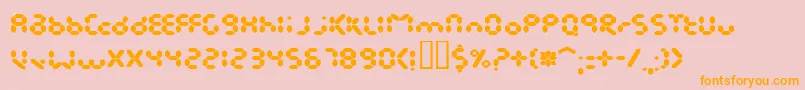 EndlessshowroomBlack Font – Orange Fonts on Pink Background