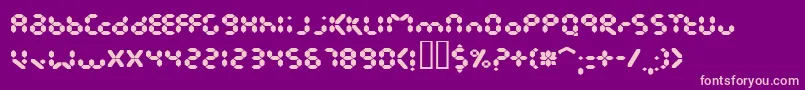EndlessshowroomBlack Font – Pink Fonts on Purple Background