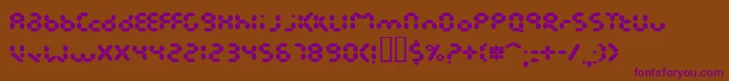 EndlessshowroomBlack Font – Purple Fonts on Brown Background