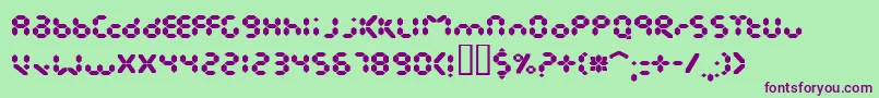 EndlessshowroomBlack Font – Purple Fonts on Green Background