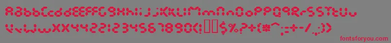 EndlessshowroomBlack Font – Red Fonts on Gray Background