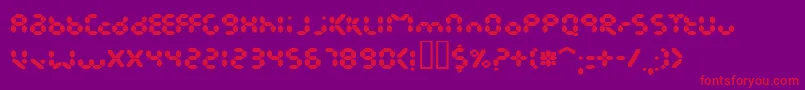 EndlessshowroomBlack Font – Red Fonts on Purple Background