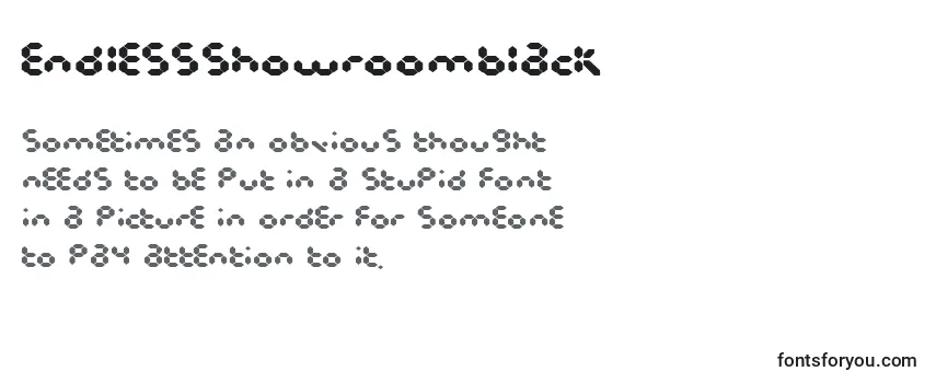 EndlessshowroomBlack Font