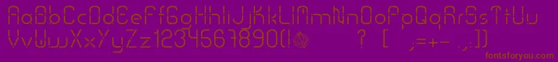 fuente SansPiru2000 – Fuentes Marrones Sobre Fondo Morado
