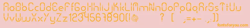 Police SansPiru2000 – polices orange sur fond rose