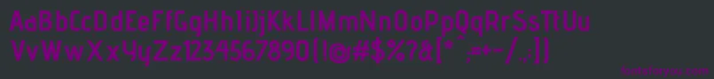 Шрифт AdventproBold – фиолетовые шрифты на чёрном фоне