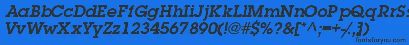 TorrentgraphicsskSemibold Font – Black Fonts on Blue Background