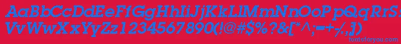 TorrentgraphicsskSemibold Font – Blue Fonts on Red Background