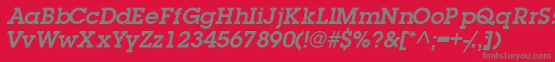 TorrentgraphicsskSemibold Font – Gray Fonts on Red Background