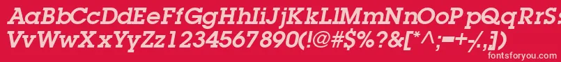 TorrentgraphicsskSemibold Font – Pink Fonts on Red Background