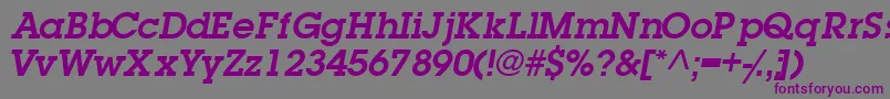 TorrentgraphicsskSemibold Font – Purple Fonts on Gray Background