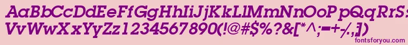 TorrentgraphicsskSemibold Font – Purple Fonts on Pink Background