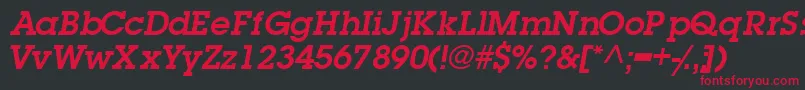 TorrentgraphicsskSemibold Font – Red Fonts on Black Background