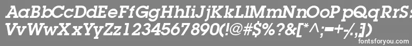 TorrentgraphicsskSemibold Font – White Fonts on Gray Background